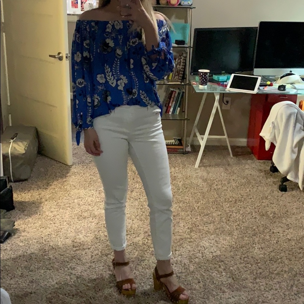Express off the shoulder shirt